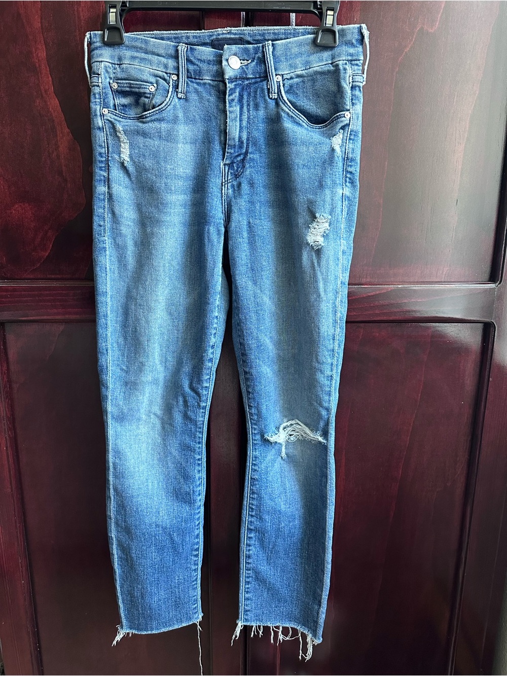 MOTHER The Looker Homebound Blue Denim Jeans